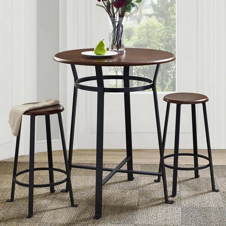 Ebern Designs Grandview 2 - Person Solid Wood Top Four Leg Dining Set