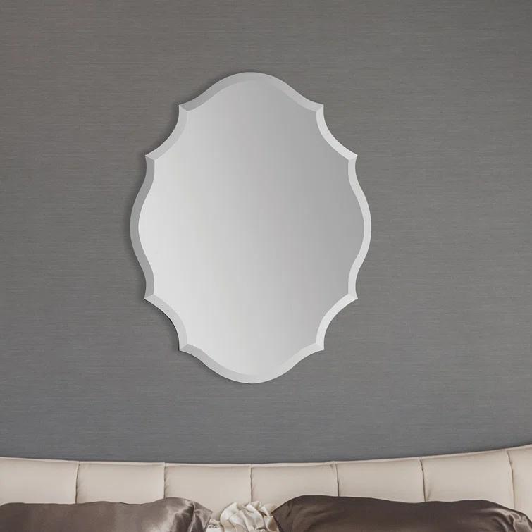 Renwil Emma Mirror in Wave Pattern Frame