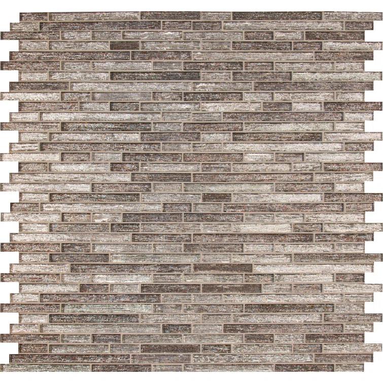 Luxe Interlocking Random Sized Glass Mosaic Tile