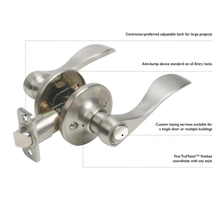 Scroll Privacy Bed/Bath Door Lever