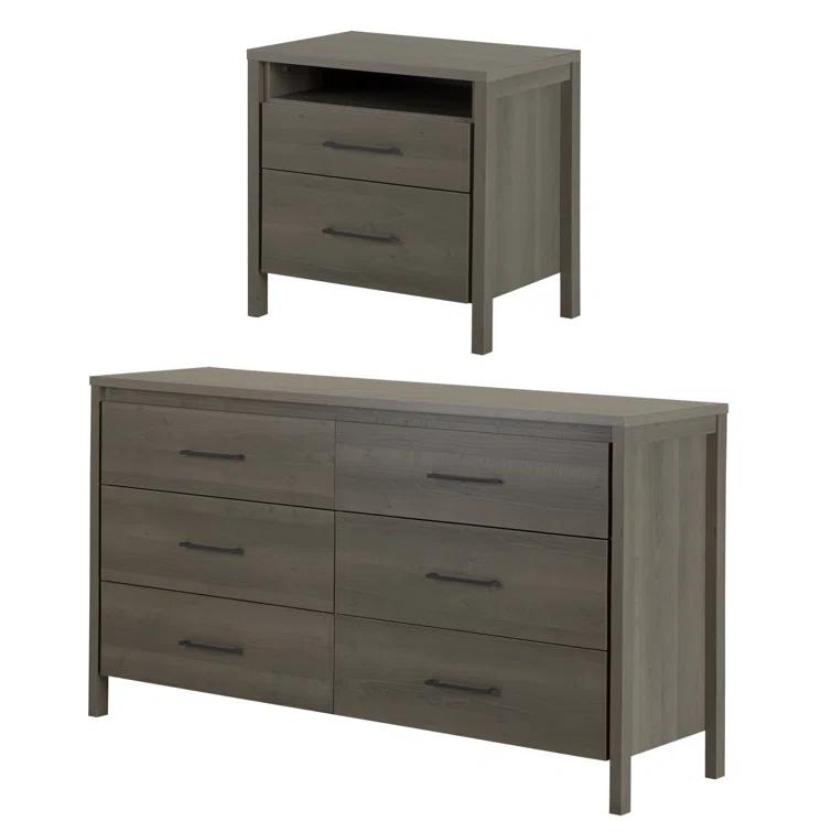 Gravity Double Dresser & Nightstand Set