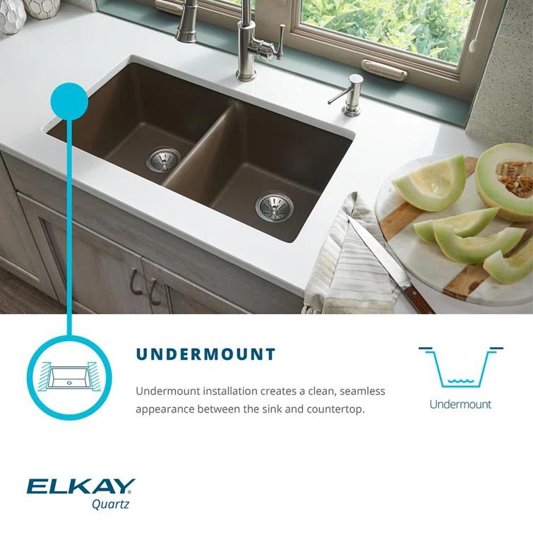 Quartz Classic 24-5/8" x 18-1/2" x 9-1/2" Undermount Kitchen Sink