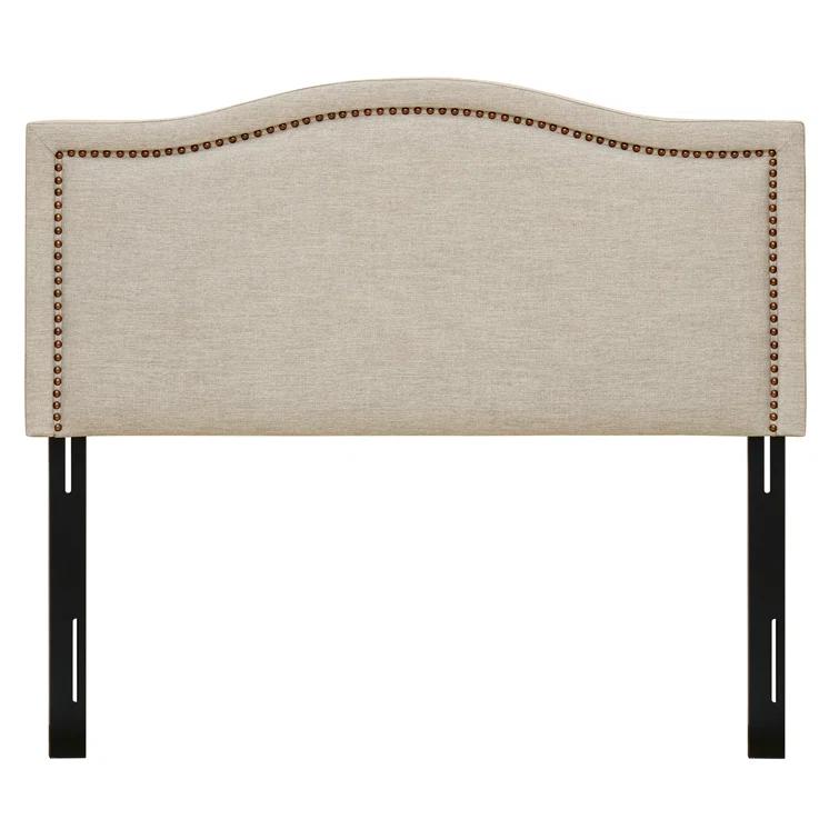 Gracie Oaks Clouchete Nadine Upholstered Nailhead Headboard
