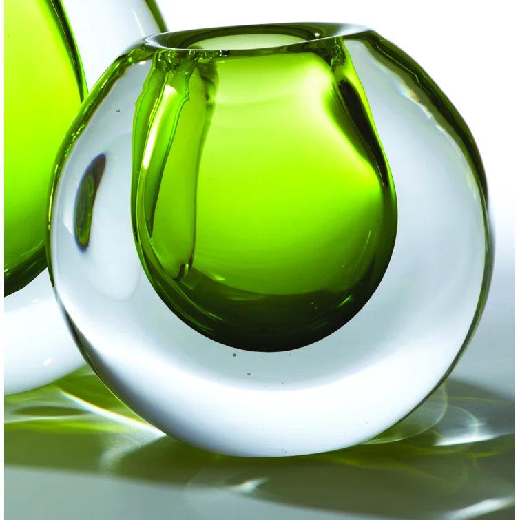 Global Views Ice Vase-Limeade-Sm