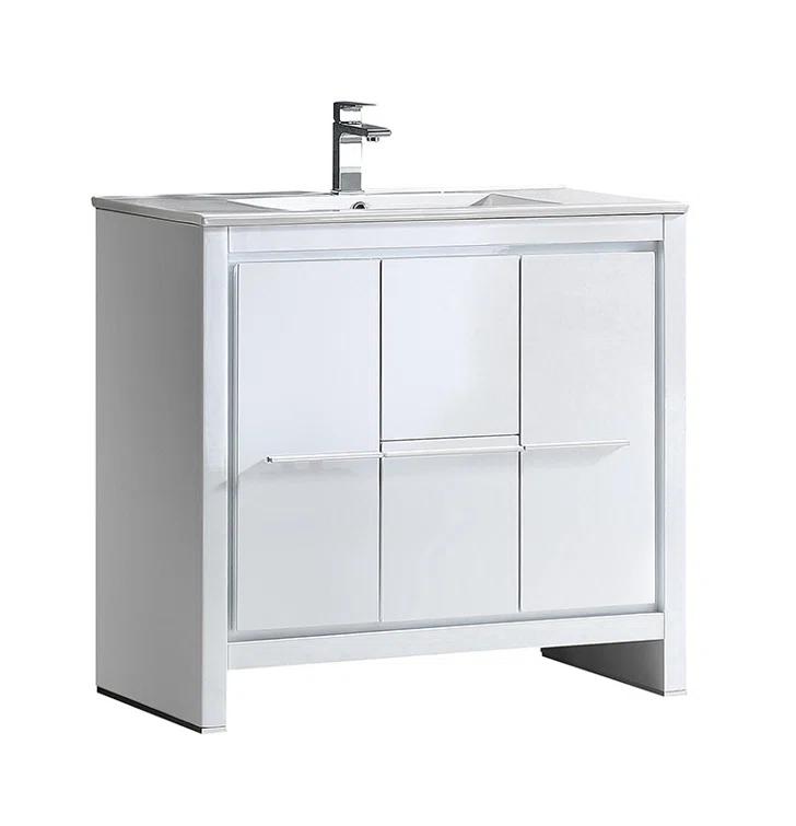 Fresca Allier 36" Free-Standing Single Sink Modern Bathroom Vanity Set