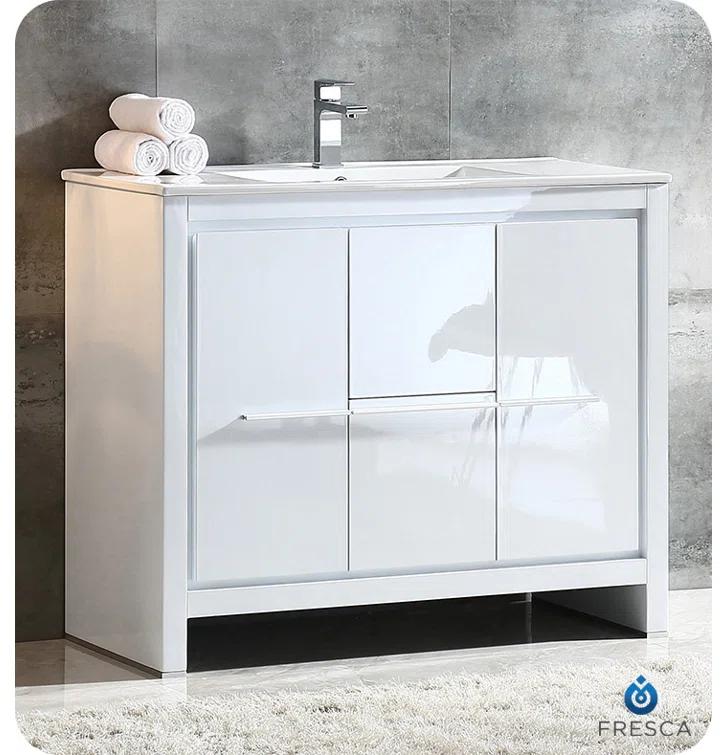 Fresca Allier 40" Free-Standing Single Sink Bathroom Vanity Set