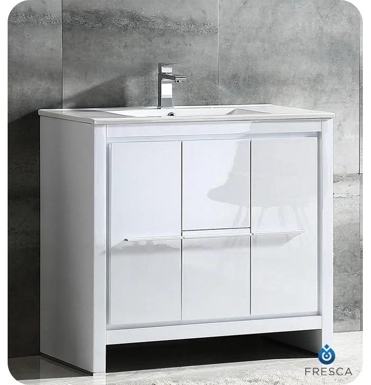 Fresca Allier 36" Free-Standing Single Sink Modern Bathroom Vanity Set