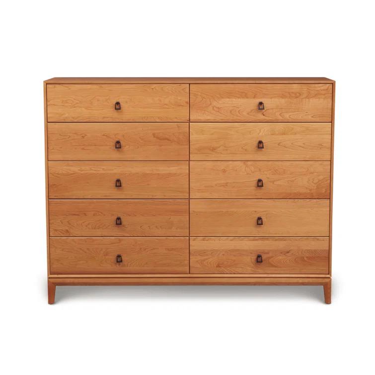 Mansfield Solid Wood 32.75'' W 10 - Drawer Dresser