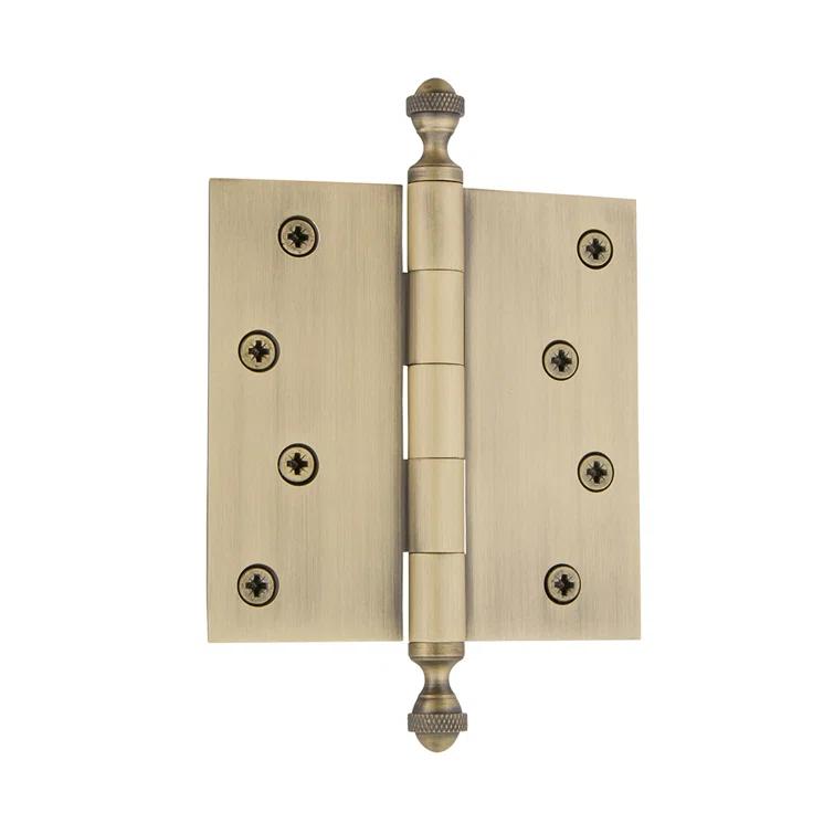 Nostalgic Warehouse 4" x 4" Ball Tip Residential Hinge with Square Corners