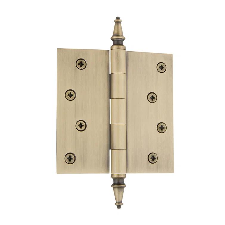 Nostalgic Warehouse 4" x 4" Ball Tip Residential Hinge with Square Corners