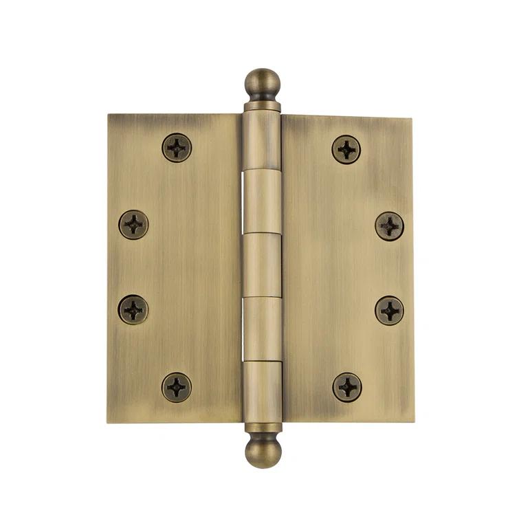 Nostalgic Warehouse 4" x 4" Ball Tip Residential Hinge with Square Corners