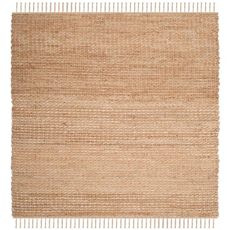 Uma Natural Fiber Hand Woven Jute Solid Color Rug