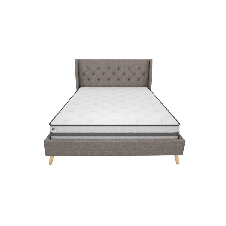 Her Majesty Upholstered Wingback Bed