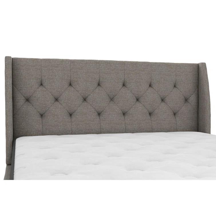 Her Majesty Upholstered Wingback Bed