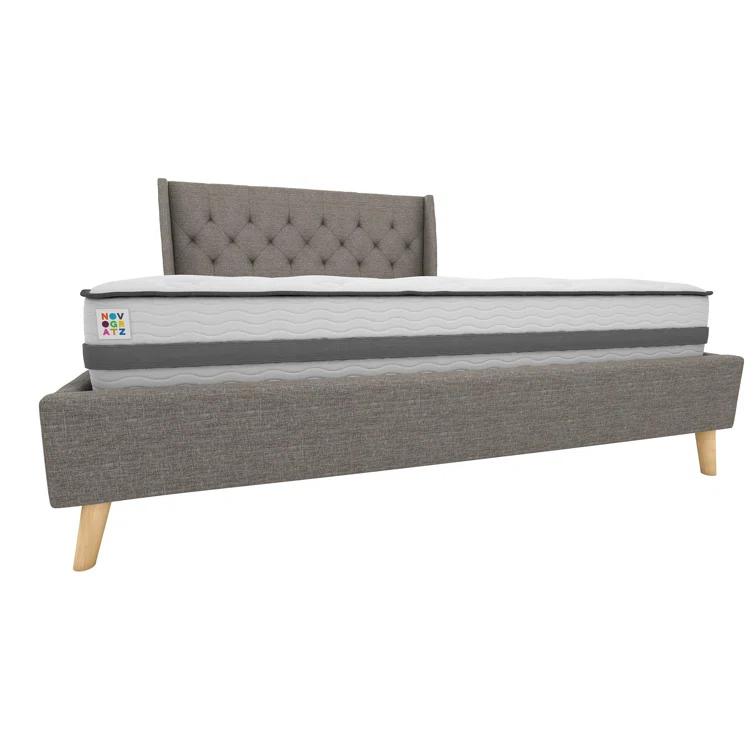 Her Majesty Upholstered Wingback Bed
