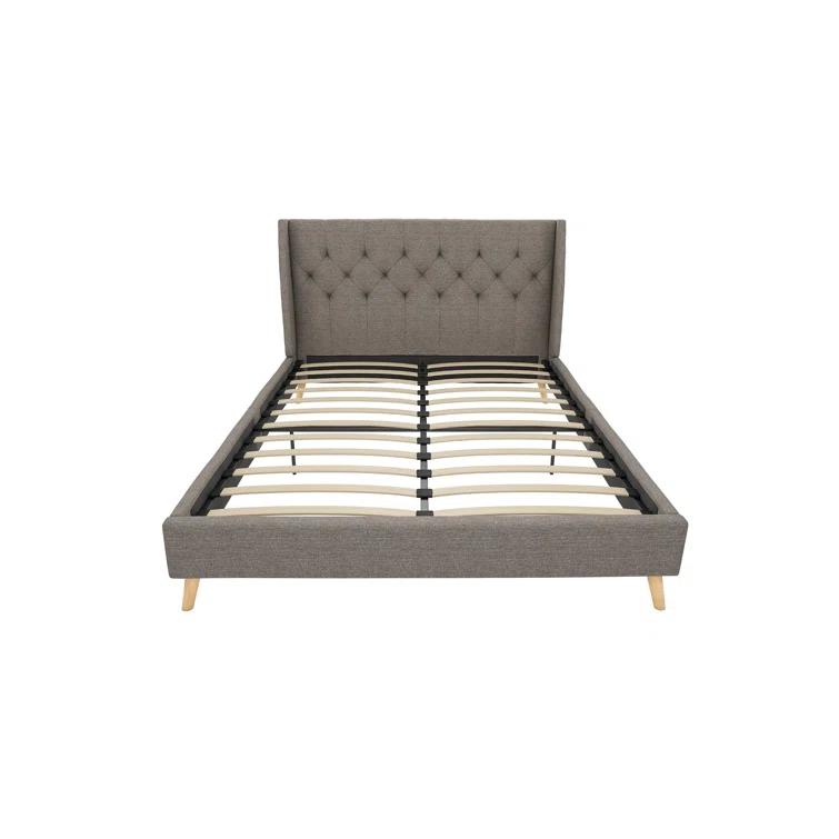 Her Majesty Upholstered Wingback Bed