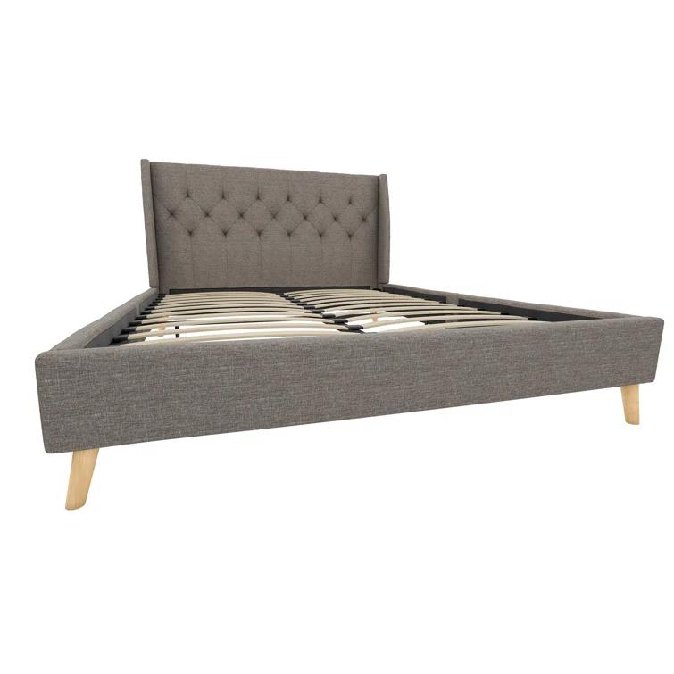 Her Majesty Upholstered Wingback Bed