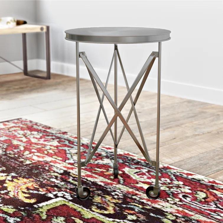 Butler Specialty Industrial Chic Costigan End Table In Antique Gold