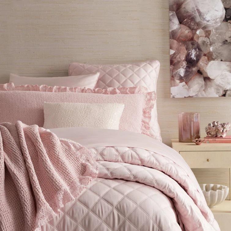 Pine Cone Hill Quilted Silken Solid Coverlet