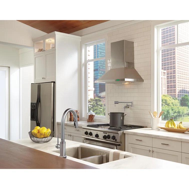 Contemporary Pot Filler Faucet, Wall Mount Pot Filler Kitchen Faucet