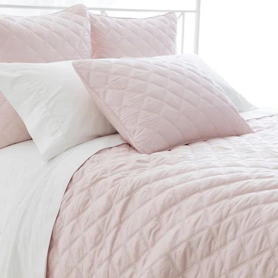 Pine Cone Hill Quilted Silken Solid Coverlet