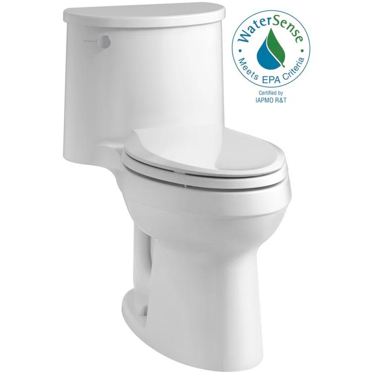 Adair 1.28 GPF Water Efficient Elongated One-Piece toilet (Seat Included)