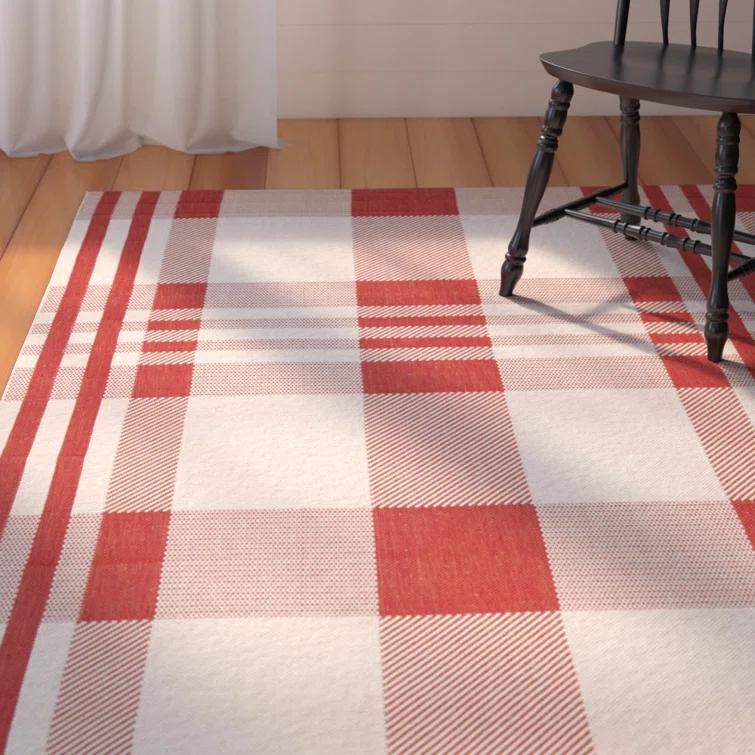 Courtyard Performance Plaid Rug