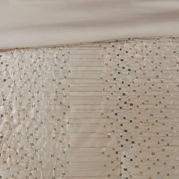 Madison Park Camelia 8 Piece Embroidered Comforter Set