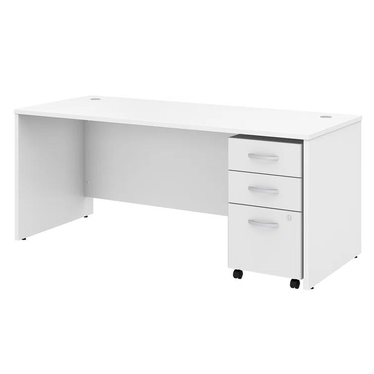 Studio C Executive Office Desk with Mobile File Cabinet