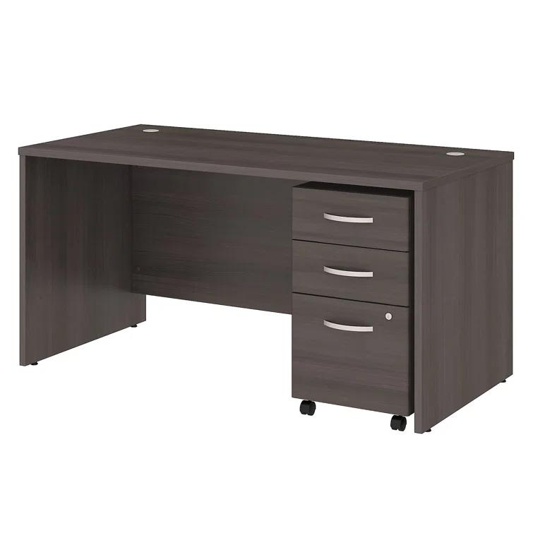 Studio C Executive Office Desk with Mobile File Cabinet