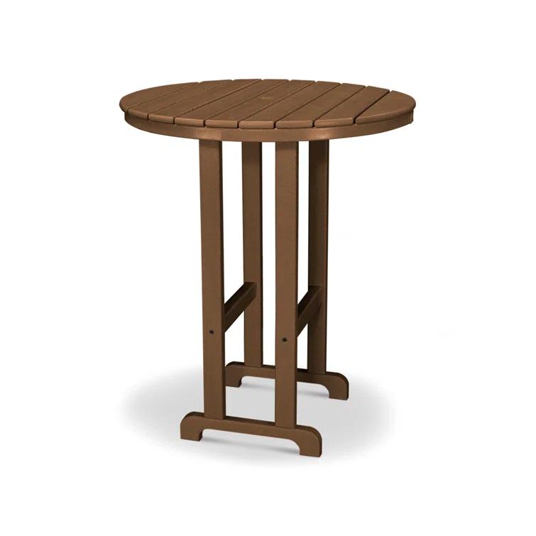 Round Farmhouse Bar Table