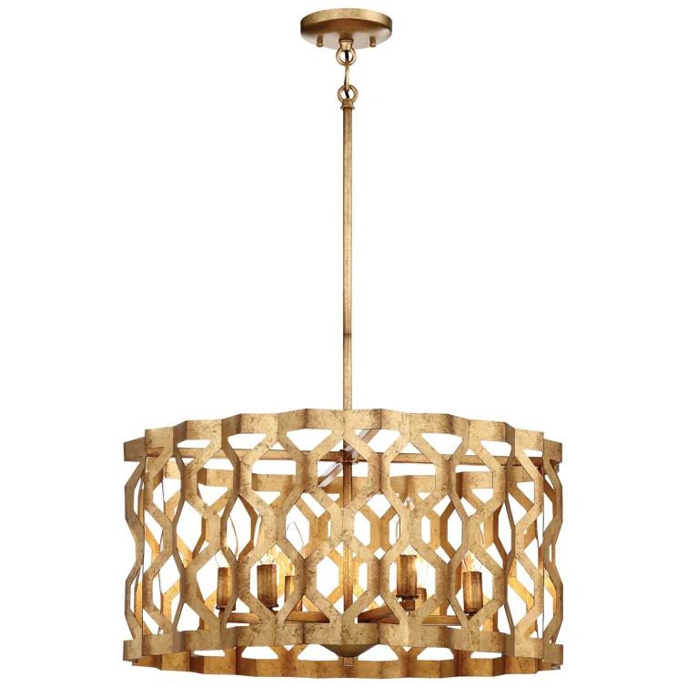 Coronade 5 - Light Dimmable Drum Chandelier