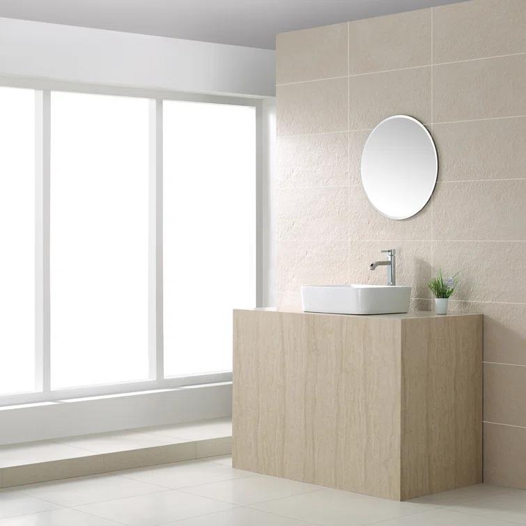 Ceramic Rectangular Vessel Bathroom Sink
