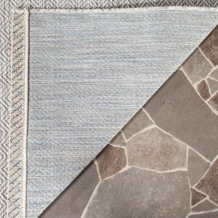 Geometric Gray Indoor/Outdoor Area Rug