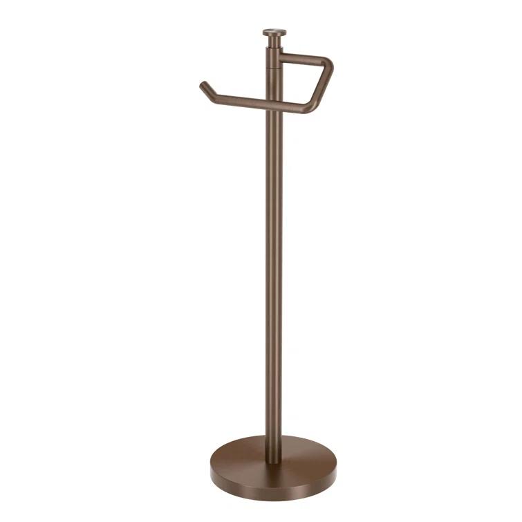 Free Standing Toilet Paper Holder with Weighted and Padded Base | 23.68"H Toilet Paper Roll Holder Stand for Bathroom