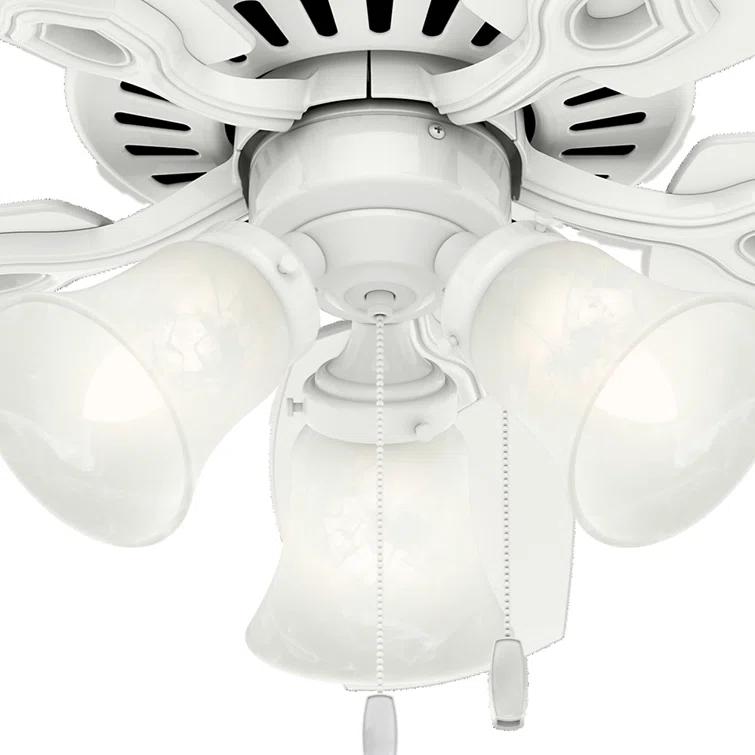 42" Builder 5 - Blade Standard Ceiling Fan with Pull Chain and Light Kit Included