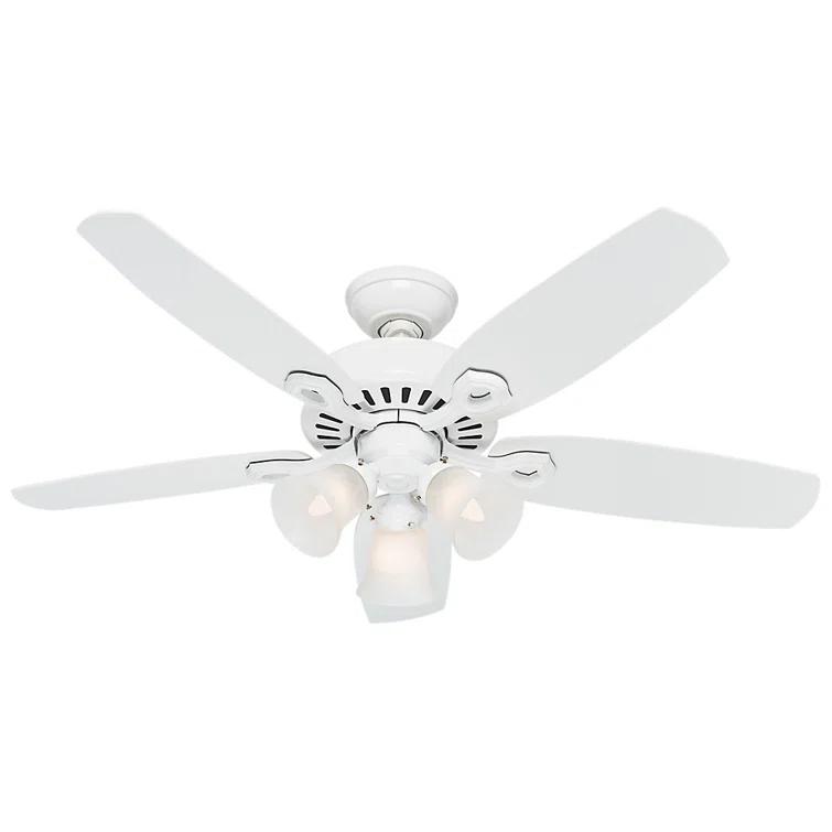 42" Builder 5 - Blade Standard Ceiling Fan with Pull Chain and Light Kit Included