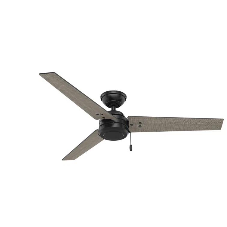 52" Cassius 3 - Blade Outdoor Standard Ceiling Fan with Pull Chain