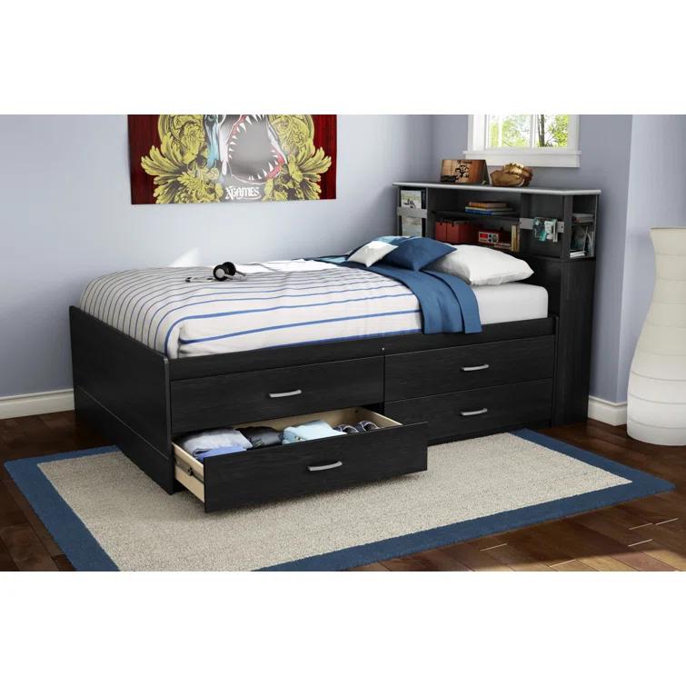 Step One Full Platform Bed with Drawers