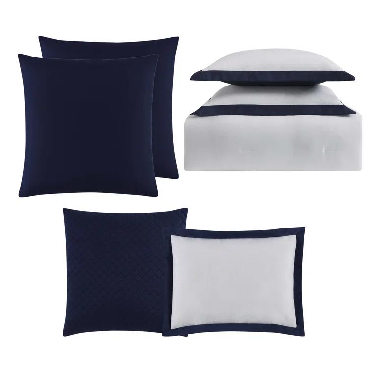 Truly Soft Everyday Modern & Contemporary Box Stitch Comforter Set
