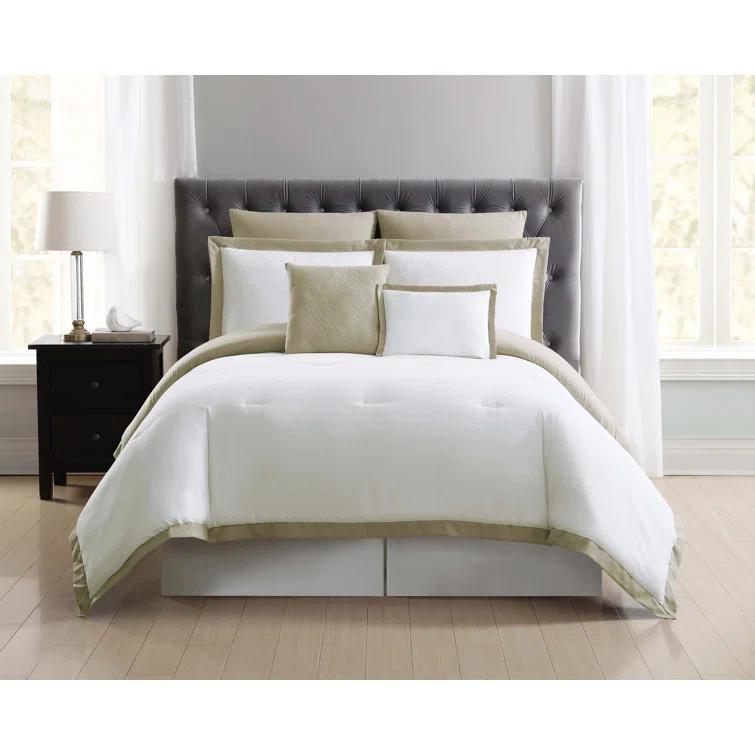 Truly Soft Everyday Modern & Contemporary Box Stitch Comforter Set