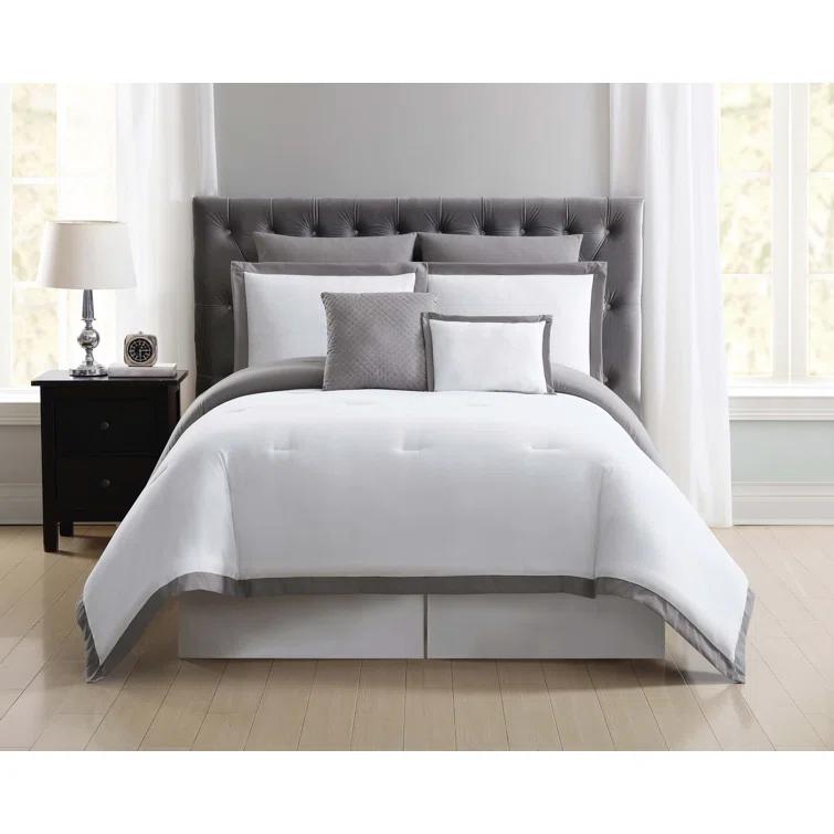 Truly Soft Everyday Modern & Contemporary Box Stitch Comforter Set