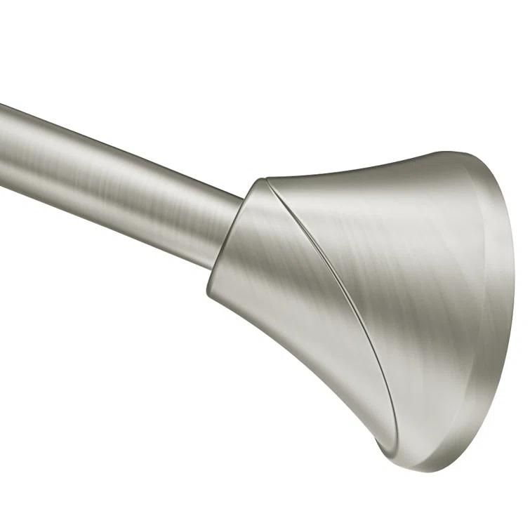 Moen 5-Foot Adjustable Tension Single Curved Shower Curtain Rod