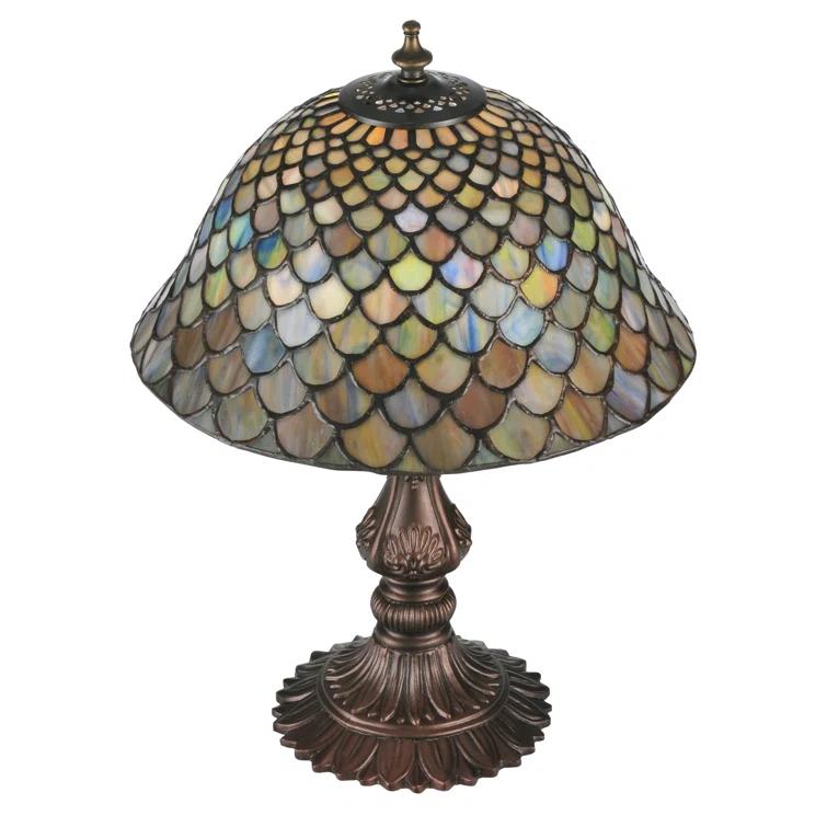 Meyda Tiffany & Stained Glass Metal Table Lamp