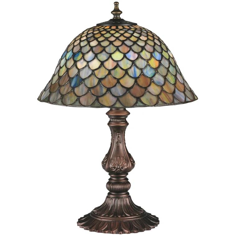 Meyda Tiffany & Stained Glass Metal Table Lamp