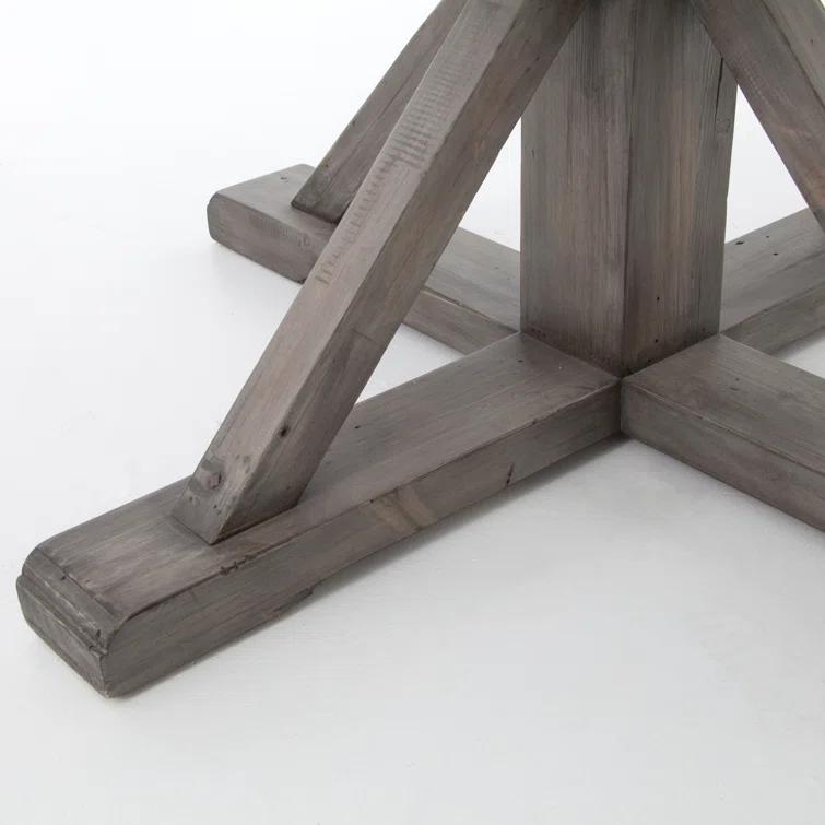 Hart Round Reclaimed Wood Extendable Dining Table (47.5"-79")
