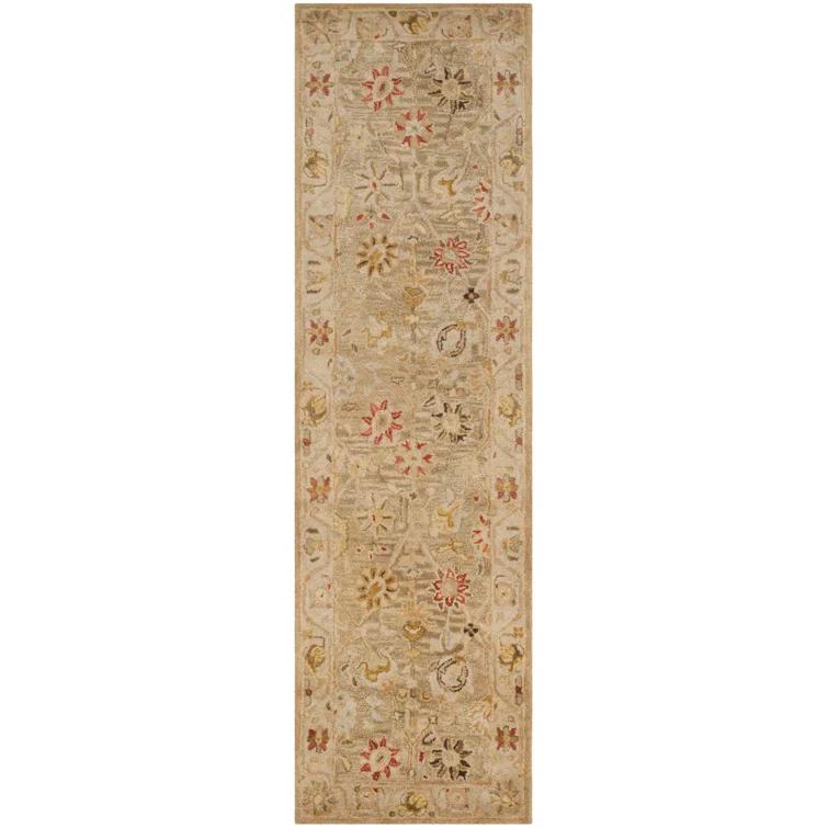 Antiquity AT859 Hand Tufted Indoor Runner Rug - Taupe/Beige - 2'3"x10' - Safavieh