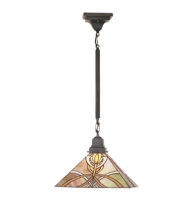Meyda Tiffany & Stained Glass 1 - Light Mahogany Bronze Single Pendant
