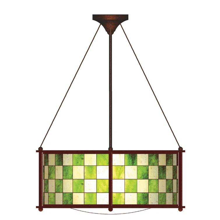 Meyda Lighting Meyda Tiffany & Stained Glass 3 - Light Dimmable Drum Chandelier