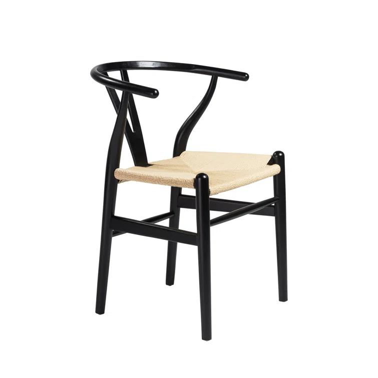 Cylia Dining Chair (Set of 2) - Black and Natural